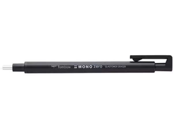 Een Tombow gumstift MONO zero met ronde punt, navulbaar, zwart koop je bij ShopXPress