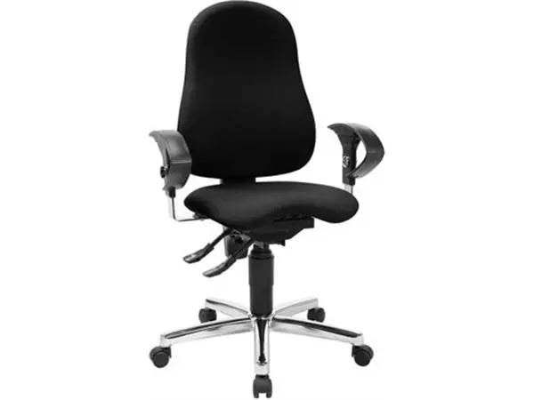 Een Topstar bureaustoel Ortho, zwart koop je bij ShopXPress
