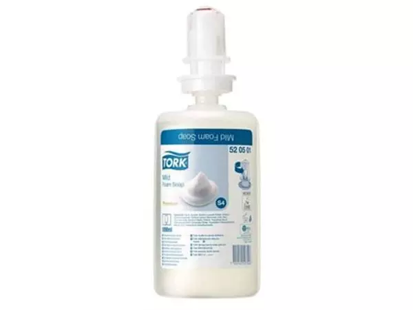 Een Tork schuimzeep, mild, systeem S4, flacon van 1 liter koop je bij ShopXPress