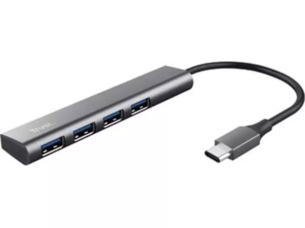 Een Trust Halyx USB-C 3.2 Hub 4-poorten koop je bij ShopXPress