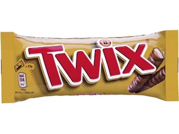 Een Twix chocoladereep, 50 g koop je bij ShopXPress