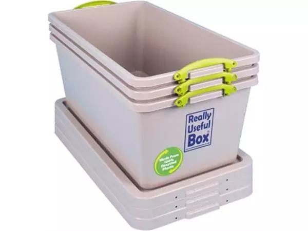 Een Really Useful Box Recycled opbergdoos 82 l, nestbaar, grijs koop je bij ShopXPress