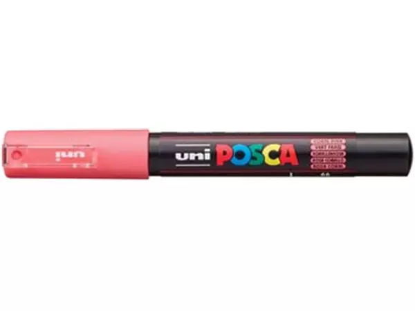 Een Uni POSCA paintmarker PC-1MC, 0,7 mm, koraalrood koop je bij ShopXPress