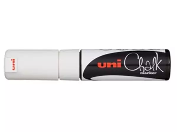 Een Uni-ball Krijtmarker wit, beitelvormige punt van 8 mm koop je bij ShopXPress