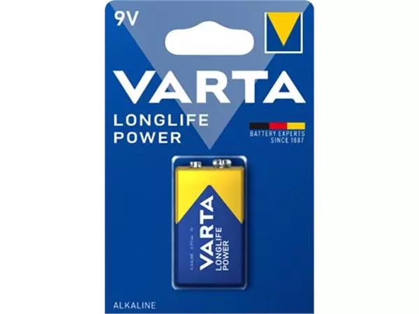 Een Varta batterij Longlife Power 9V, blister van 1 stuk koop je bij ShopXPress