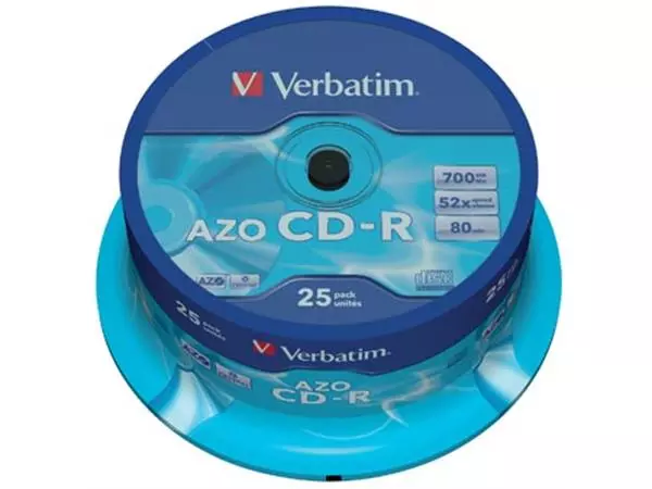 Een Verbatim CD recordable, spindel van 25 stuks koop je bij ShopXPress