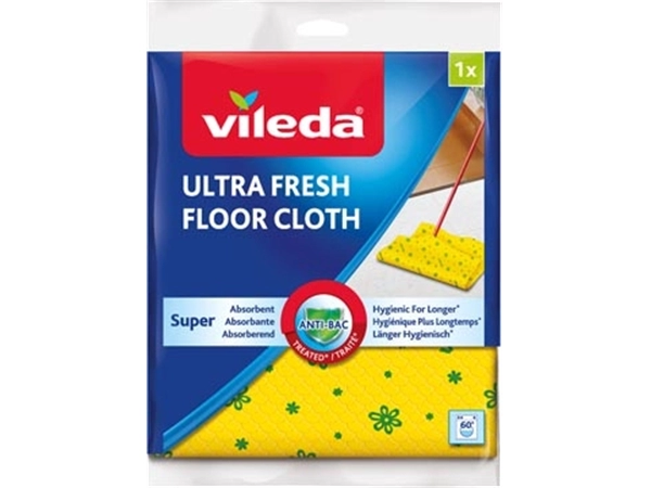 Een Vileda dweil Ultra fresh, ft 50 x 60 cm, geel, pak van 2 stuks koop je bij ShopXPress