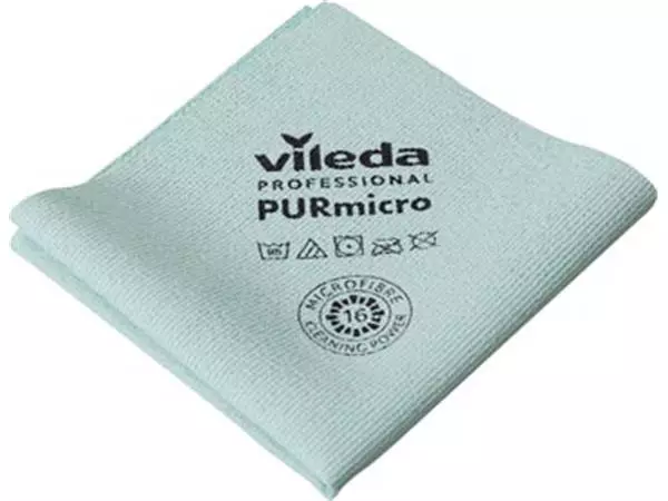 Een Vileda microvezeldoek Purmicro Active, pak van 5 stuks, groen koop je bij ShopXPress