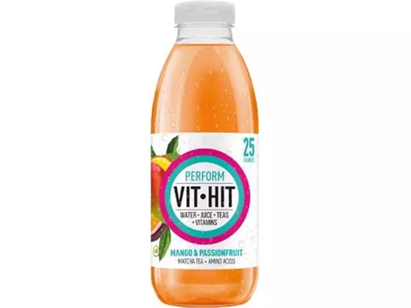 Een Vit Hit vitaminedrank Perform, flesje van 50 cl, pak van 12 stuks koop je bij ShopXPress
