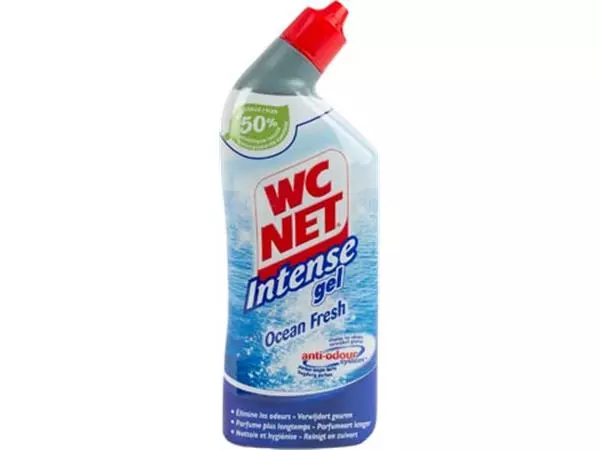Een WC NET toiletreiniger Intense Ocean Fresh, fles van 750 ml koop je bij ShopXPress