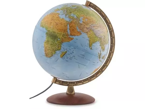 Een Wereldbol Astra, met dubbel effect: reliëf en politiek, diameter 30 cm, Nederlands koop je bij ShopXPress