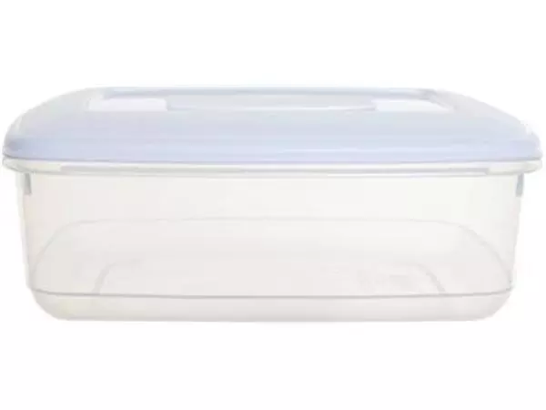 Een Whitefurze vershouddoos rechthoekig 2 liter, transparant met wit deksel koop je bij ShopXPress