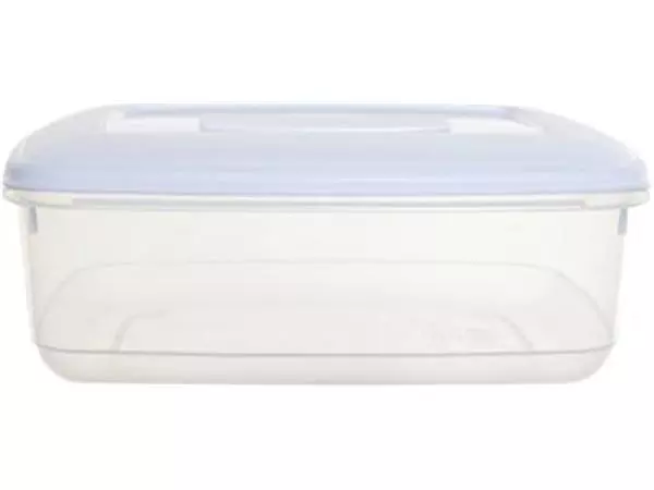 Een Whitefurze vershouddoos rechthoekig 3 liter, transparant met wit deksel koop je bij ShopXPress