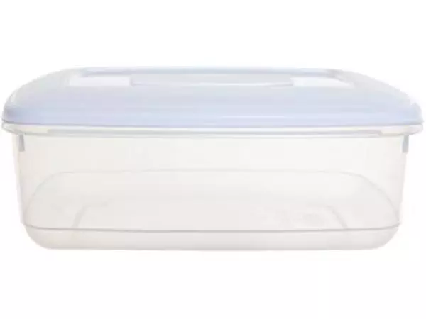 Een Whitefurze vershouddoos rechthoekig 4 liter, transparant met wit deksel koop je bij ShopXPress