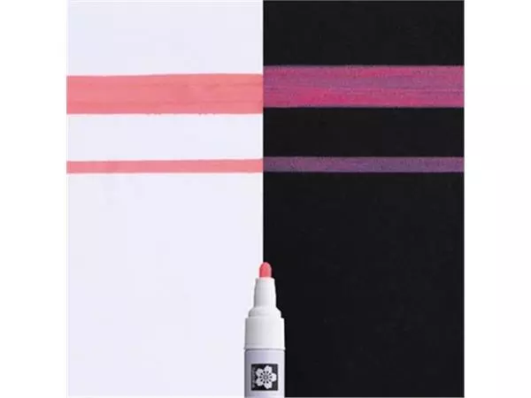 Een Sakura paint Marker Pen-Touch, medium, fluorescerend rood koop je bij ShopXPress