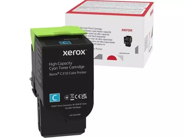 Een Xerox toner C310/C315, 5.500 pagina's, OEM 006R04365, cyaan koop je bij ShopXPress