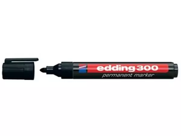 Een edding permanent marker 300 zwart koop je bij ShopXPress