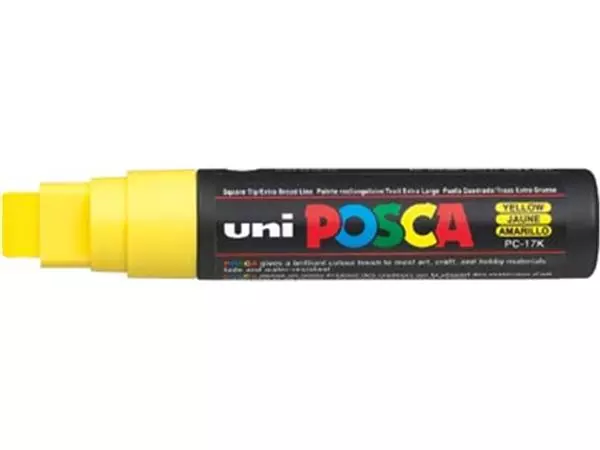 Een uni-ball Paint Marker op waterbasis Posca PC-17K geel koop je bij ShopXPress