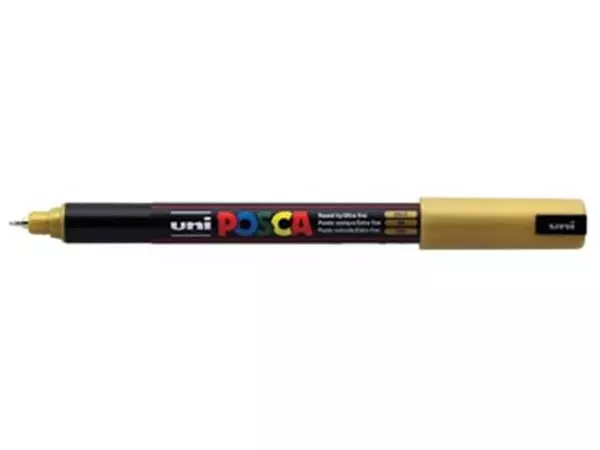 Een uni-ball Paint Marker op waterbasis Posca PC-1MR goud koop je bij ShopXPress