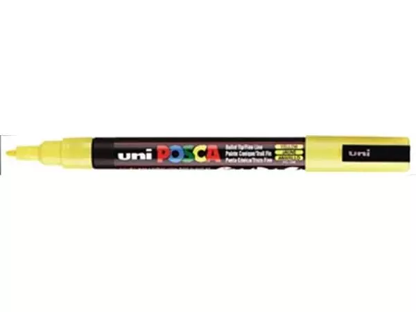 Een uni-ball Paint Marker op waterbasis Posca PC-3M geel koop je bij ShopXPress