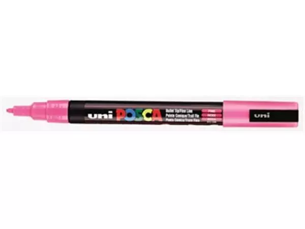 Een uni-ball Paint Marker op waterbasis Posca PC-3M roze koop je bij ShopXPress