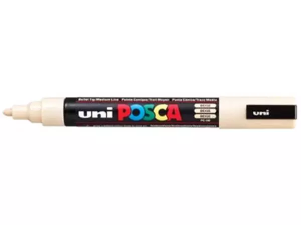 Een uni-ball Paint Marker op waterbasis Posca PC-5M beige koop je bij ShopXPress