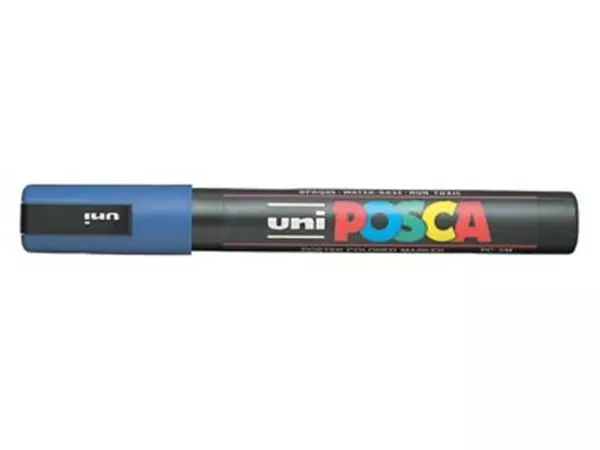 Een uni-ball Paint Marker op waterbasis Posca PC-5M donkerblauw koop je bij ShopXPress