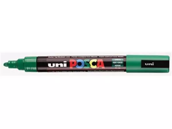 Een uni-ball Paint Marker op waterbasis Posca PC-5M donkergroen koop je bij ShopXPress