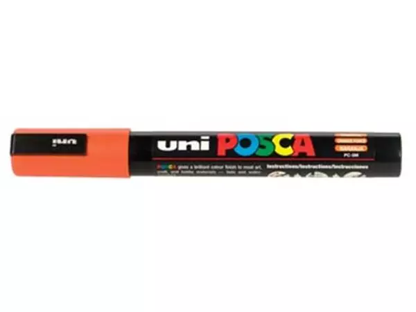 Een uni-ball Paint Marker op waterbasis Posca PC-5M donkeroranje koop je bij ShopXPress