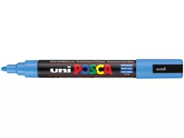 Een uni-ball Paint Marker op waterbasis Posca PC-5M hemelsblauw koop je bij ShopXPress