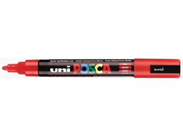 Een uni-ball Paint Marker op waterbasis Posca PC-5M rood koop je bij ShopXPress