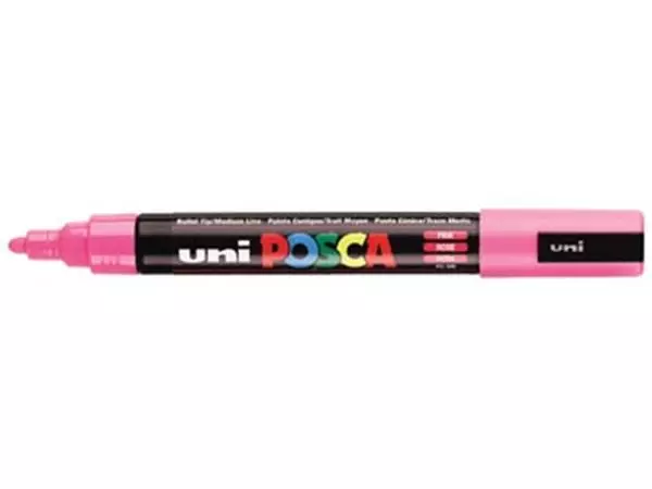 Een uni-ball Paint Marker op waterbasis Posca PC-5M roze koop je bij ShopXPress