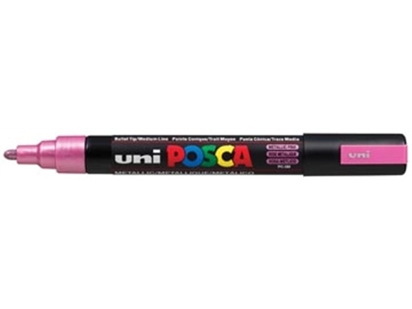 Buy your uni-ball Paint Marker op waterbasis Posca PC-5M roze metaal at Supplierz BV