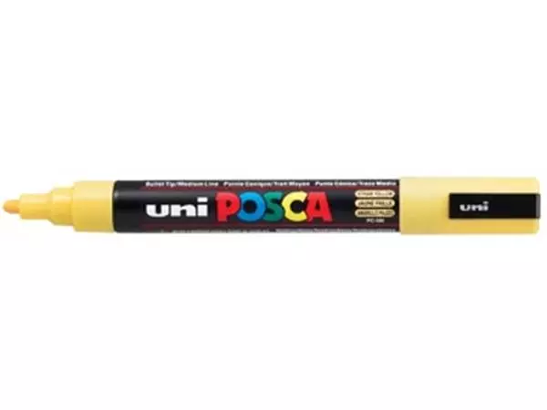 Een uni-ball Paint Marker op waterbasis Posca PC-5M strogeel koop je bij ShopXPress