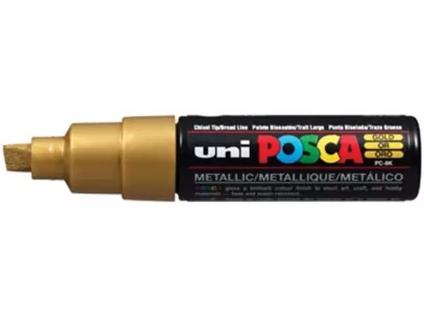 Een uni-ball Paint Marker op waterbasis Posca PC-8K goud koop je bij ShopXPress