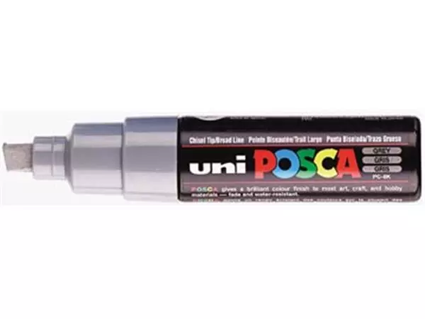 Een uni-ball Paint Marker op waterbasis Posca PC-8K grijs koop je bij ShopXPress