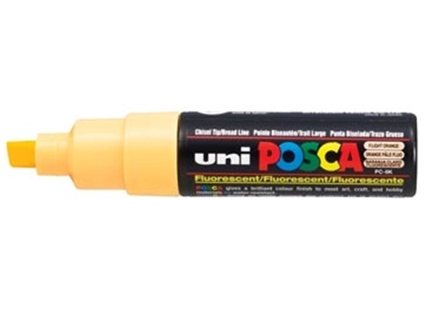 Een uni-ball Paint Marker op waterbasis Posca PC-8K licht fluo oranje koop je bij Supplierz BV