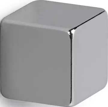 Een MAUL neodymium kubusmagneet 10x10x10mm 3.8kg blister 4, voor glas- en whitebord koop je bij ShopXPress
