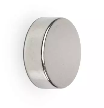 Een MAUL neodymium schijfmagneet Ø15x5mm 4,5kg blister 4 zilver, whitebord koop je bij ShopXPress