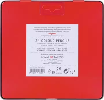 Een Bruynzeel kleurpotloden, metalen doos van 24 stuks koop je bij ShopXPress