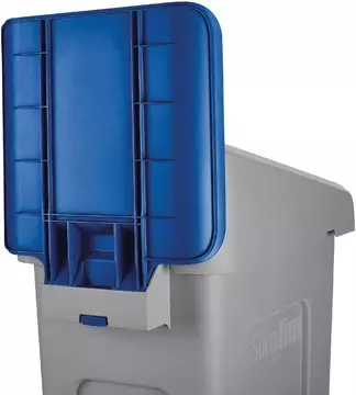 Een Rubbermaid Slim Jim paneel voor recycling station, blauw koop je bij ShopXPress