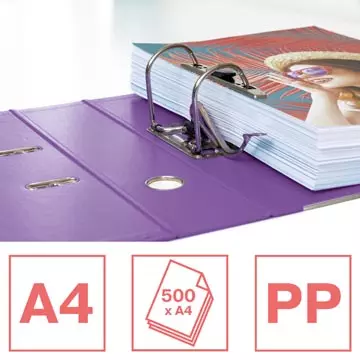 Een Esselte ordner Colour'Breeze No. 1 A4, uit PP, rug van 7,5 cm, lavendel koop je bij ShopXPress