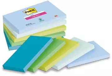 Een Post-it Super Sticky notes Oasis, 90 vel, ft 76 x 127 mm, geassorteerde kleuren, pak van 5 blokken koop je bij ShopXPress