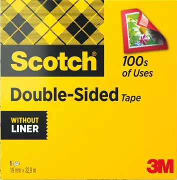Een Scotch dubbelzijdige plakband ft 19 mm x 33 m koop je bij ShopXPress