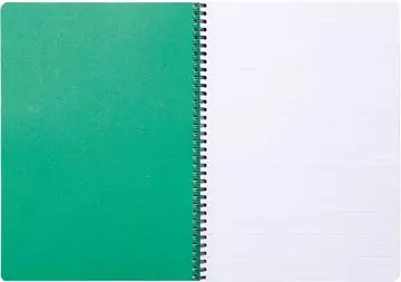 Een Clairefontaine FOREVER spiraalschrift, gerecycleerd, A4, 90g, 120 bladzijden, gelijnd, groen koop je bij ShopXPress