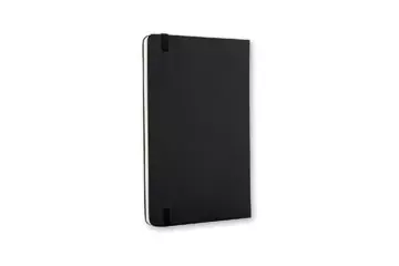 Een Moleskine notitieboek, ft 9 x 14 cm, effen, harde cover, 192 bladzijden, zwart koop je bij ShopXPress