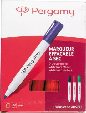 Een Pergamy whiteboardmarker, rood koop je bij ShopXPress