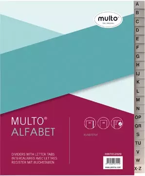 Een Multo tabbladen uit kunststof, voor ft A5, 17- gaatsperforatie koop je bij ShopXPress