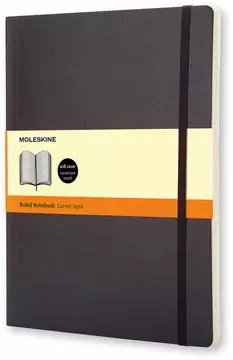 Buy your Moleskine notitieboek, ft 19 x 25 cm, gelijnd, soepele cover, 192 blad, zwart at Supplierz BV