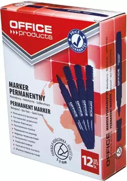 Een Office Products permanent marker 1-3 mm, rond, blauw koop je bij ShopXPress